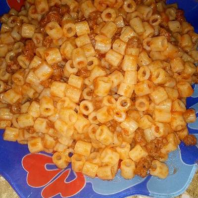  #غداء_سريع مكرونة باللحمة المفرومة