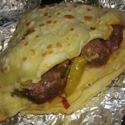  كريب سجق اسكندرانى بالموتزاريلا 