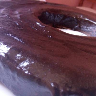  كيك الزبادي بصوص الشيكولاه والقهوه 