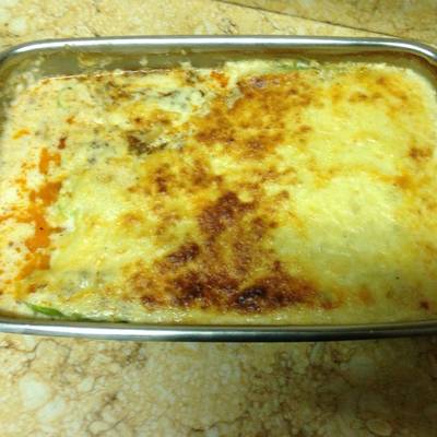  مراكب كوسة باللحمة المفرومة والجبنة الموتزريلا والبشاميل 