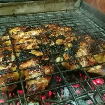  فراخ مشويه على الفحم 