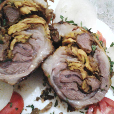  كتف خروف محشي في الفرن 