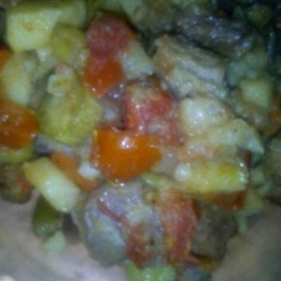  ورقه لحمه بالخضار 