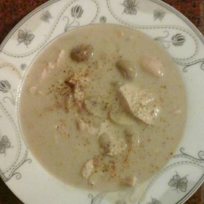  شوربة المشروم بالدجاج 