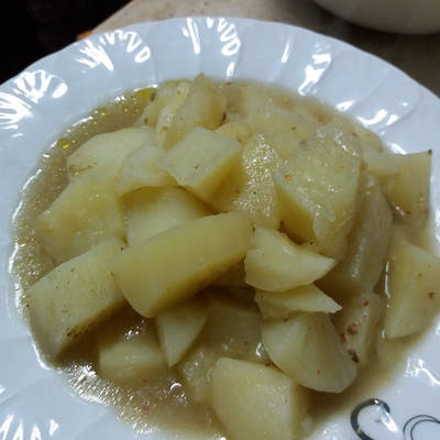  صنية بطاطس على البوتجاز 