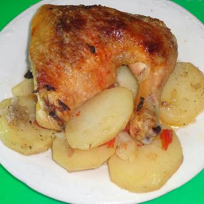  صينية فراخ بالبطاطس في الفرن 