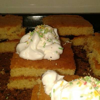  كيك الكريمة والمربى 