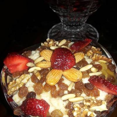  الشوفان بالحليب 