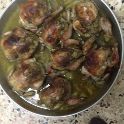  دجاج محشي بالفرن ولا أطيب من هيك بشهي 