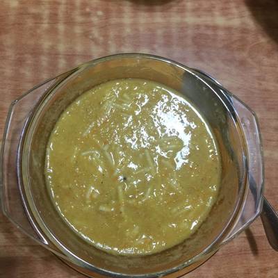  شربة عدس بمكرونة اسباجيتى 