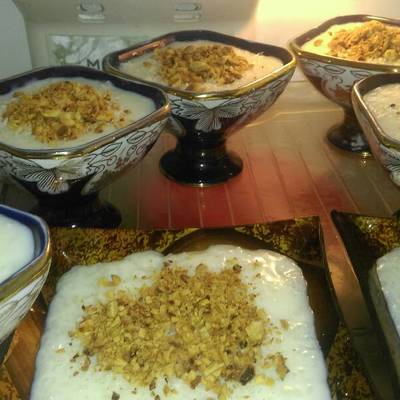  رز بلبن بالمكسرات 