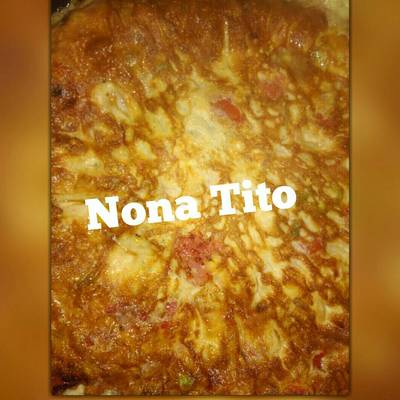  اومليت بالجزر والبطاطس والفلفل والطماطم 