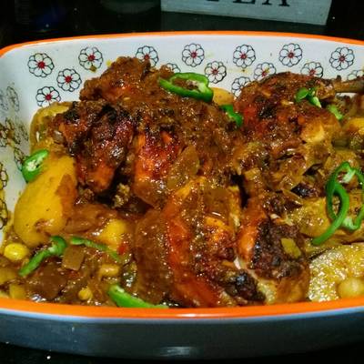  فراخ متبله مع الخضار 