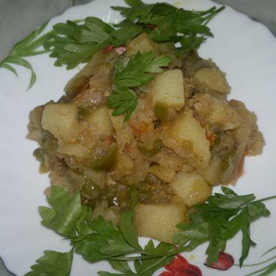  طريقة عمل بطاطس بالخضار 