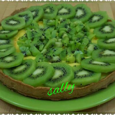  تارت الكاسترد بالكيوى 