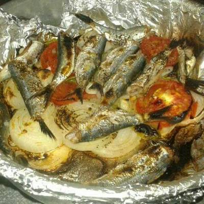  سردينة مشوية بالفرن 