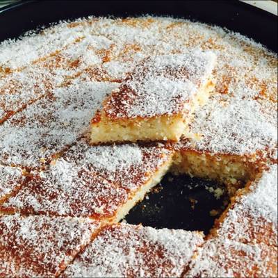  كيكة جوز هند المشربة 