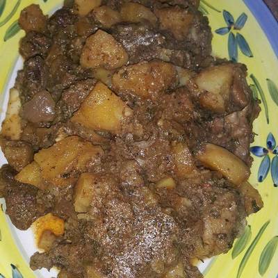  لحمة ضاني بالبطاطس 