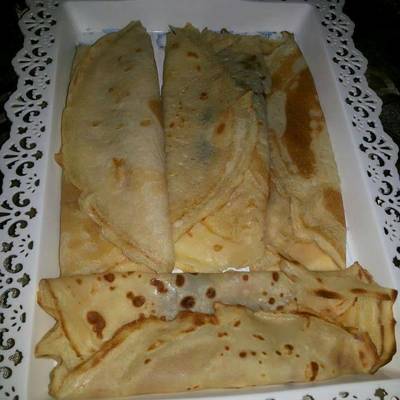  كريب لذيذ بدون بيض ومحشي شوكلاتة 