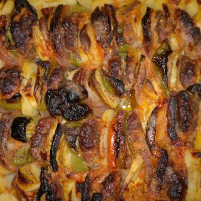  طريقة عمل صينية كفتة بالخضار 