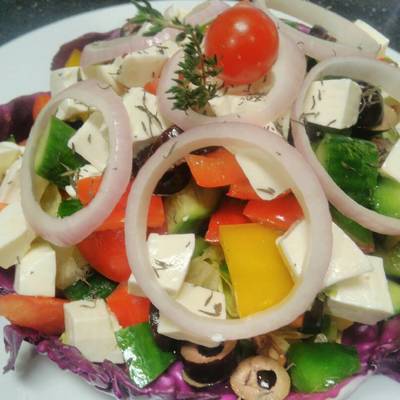  جريك سلاط من الشيف كريم الصقر 