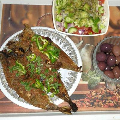  سمك مشوي بالرده 