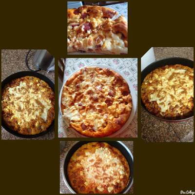  بيتزا بعجينة الزبادي 