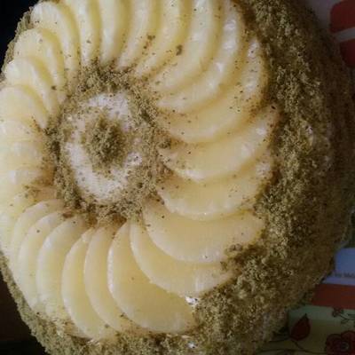  تورته الفستق بكريمه الجبنه الكيرى 