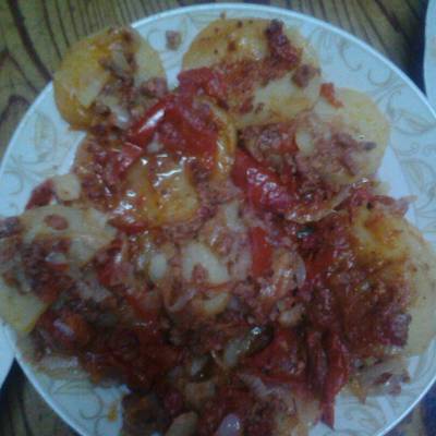  صينيه البطاطس المعصجه باللحمه 