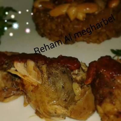  اوراك الدجاج المحشى 