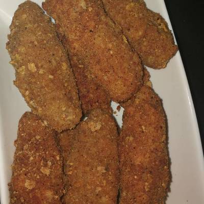  اصابع الدجاج و الجبنة المقلية 