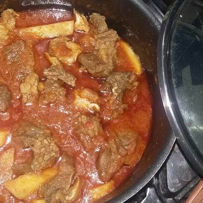  لحمه راس بالبطاطس 