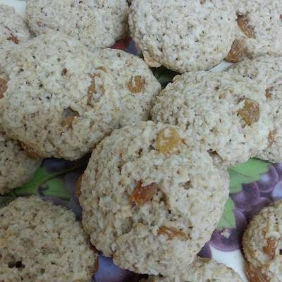  طريقة عمل كوكيز الشوفان و جوز الهند و الزبيب 