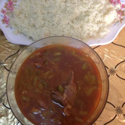  يخني الفاصوليا مع الارز بتشهي 