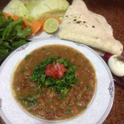  فول بالثوم والكمون 