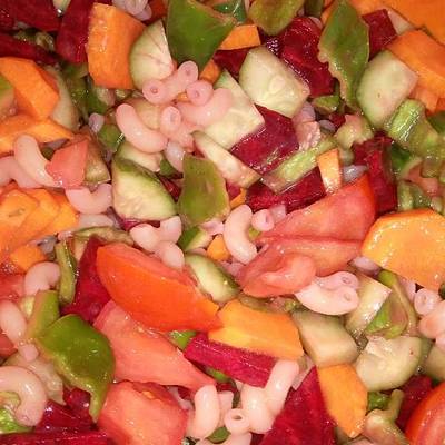  سلطة المكرونة بالخضار 