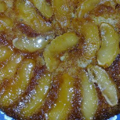  كيك بالتفاح المقلوب 