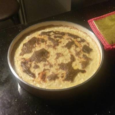  ارز بالبسلة واللحمة المفرومة بالبشاميل 