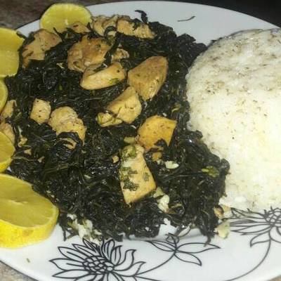  ملوخيه بقطع الشيش 