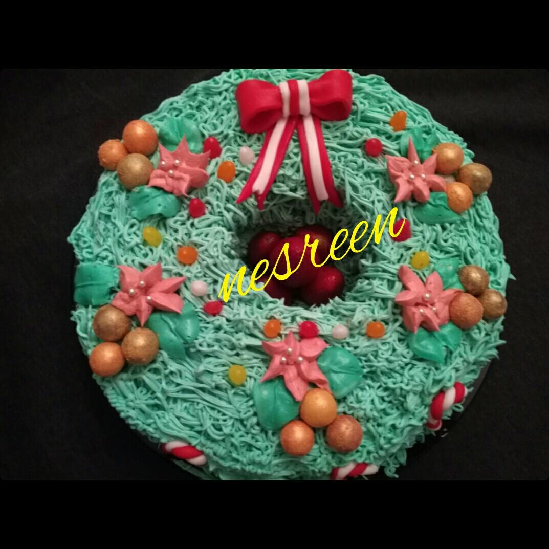  تورته الكريسماس #كيكة_ناجحة 