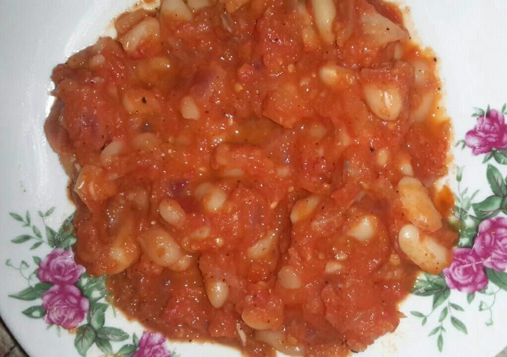  فاصوليا بالصلصة (للدايت) 