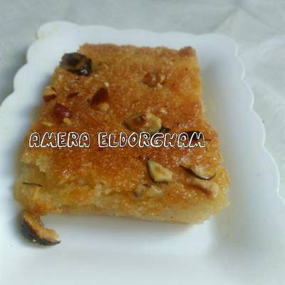  بسبوسة بالحليب 