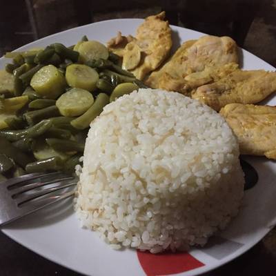  بانيه فرن وسوتيه اخضر وارز 