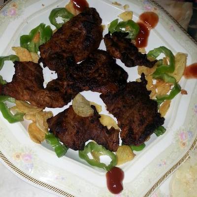  بفتيك مشوي ع الجريل 