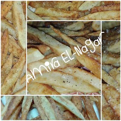  بطاطس مقلية مقرمشة 