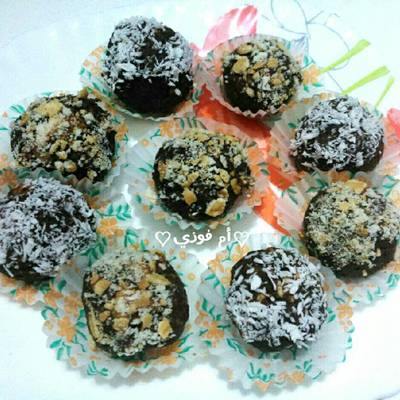  كرات البسكويت ب الشوكولا 