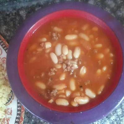  فاصوليا بيضا باللحمه 