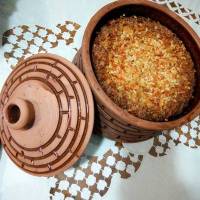  طاجن كشري اصفر 