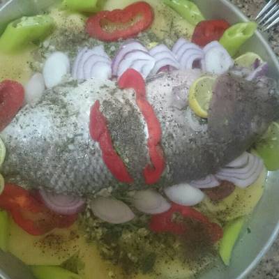  سمك بلطي بزيت و ليمون 