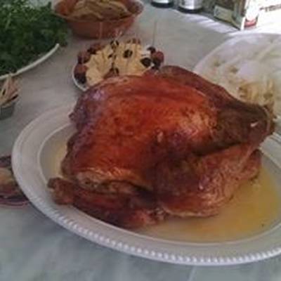  فرخة مشوية محمرة 